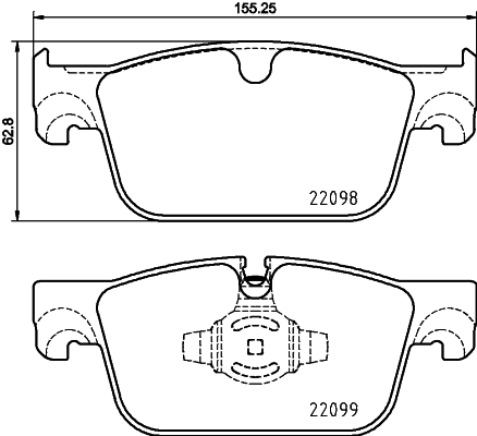 Set placute frana,frana disc P 86 028 BREMBO