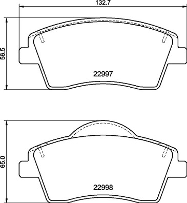 Set placute frana,frana disc P 86 033 BREMBO