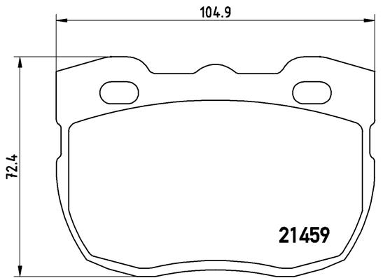 set placute frana,frana disc P 99 001 BREMBO