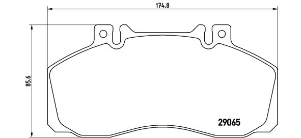 set placute frana,frana disc P A6 008 BREMBO