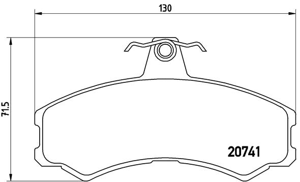 set placute frana,frana disc P A6 024 BREMBO