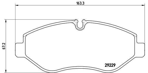 Set placute frana,frana disc P A6 026 BREMBO