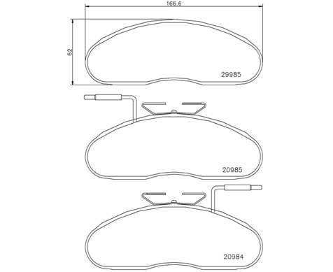 set placute frana,frana disc P B7 002 BREMBO