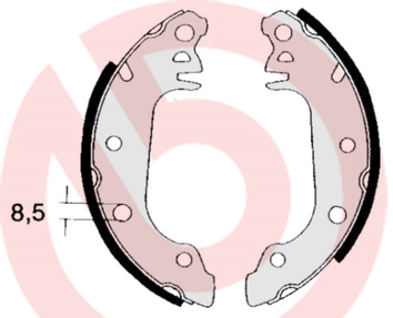 Set saboti frana S 24 504 BREMBO