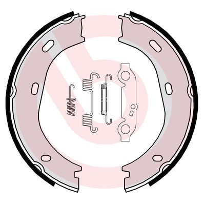 Set saboti frana, frana de mana S 50 501 BREMBO