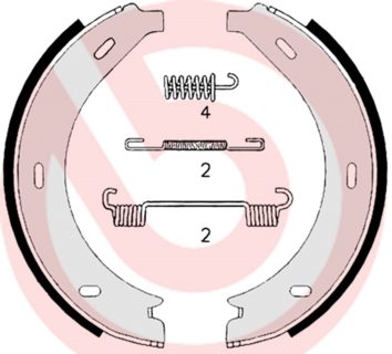 Set saboti frana, frana de mana S 50 517 BREMBO