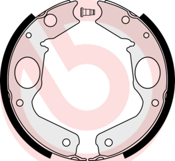 Set saboti frana, frana de mana S 54 518 BREMBO
