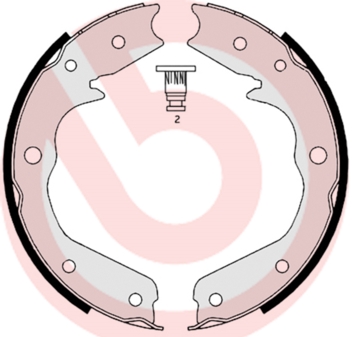 Set saboti frana, frana de mana S 59 527 BREMBO