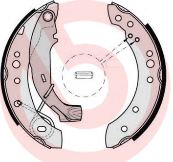 Set saboti frana S 61 526 BREMBO