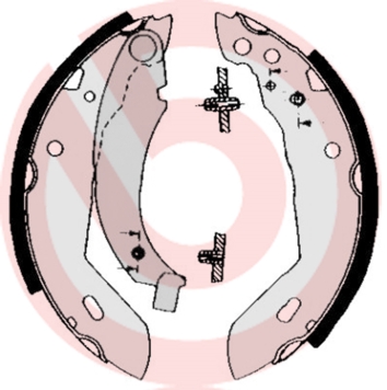 Set saboti frana S 68 518 BREMBO