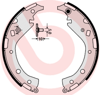 Set saboti frana S 83 549 BREMBO