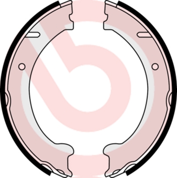 Set saboti frana, frana de mana S 86 510 BREMBO