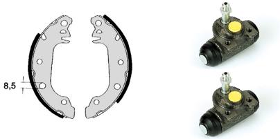Set saboti frana H 24 004 BREMBO