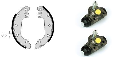 Set saboti frana H 24 005 BREMBO
