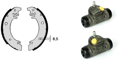 Set saboti frana H 61 020 BREMBO