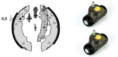 Set saboti frana H 61 024 BREMBO