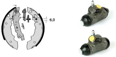 Set saboti frana H 68 012 BREMBO
