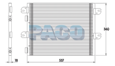 Condensator, climatizare PL5009 PACO