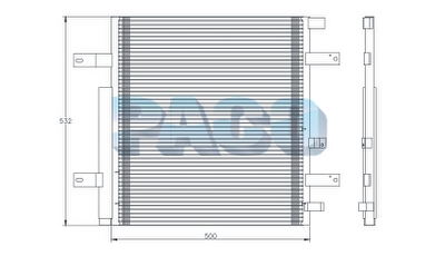 Condensator, climatizare PL5389 PACO