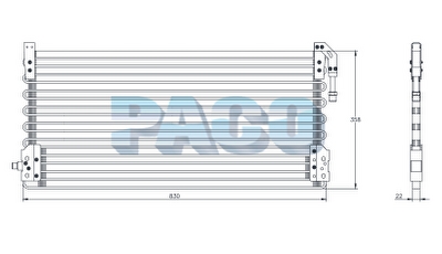 Condensator, climatizare CL5393 PACO