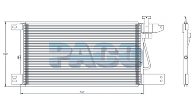 Condensator, climatizare PL5454 PACO