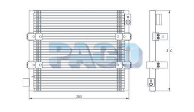Condensator, climatizare PL5555 PACO