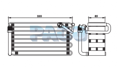 Evaporator, aer conditionat ER1020 PACO