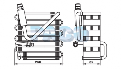 Evaporator, aer conditionat ER1218 PACO