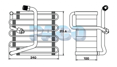Evaporator, aer conditionat ER1024 PACO