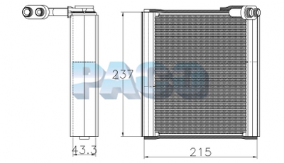 Evaporator, aer conditionat ER3203 PACO