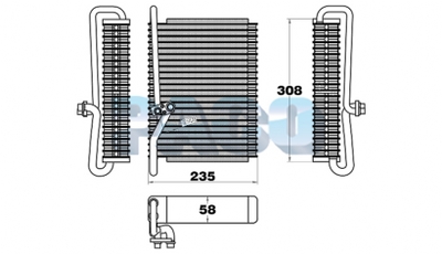 Evaporator, aer conditionat ER5175 PACO