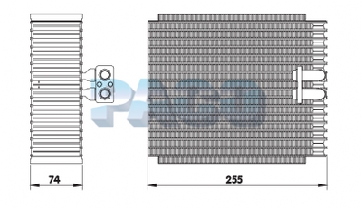 Evaporator, aer conditionat EL5083 PACO