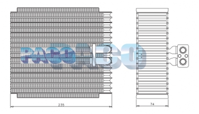 Evaporator, aer conditionat ER7010 PACO