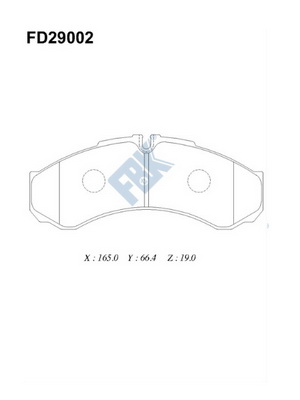 Set placute frana,frana disc FD29002 FBK