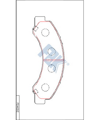 Set placute frana,frana disc FD4052 FBK