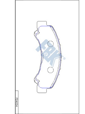 Set placute frana,frana disc FD4054 FBK