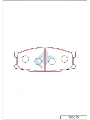 Set placute frana,frana disc FD6015 FBK