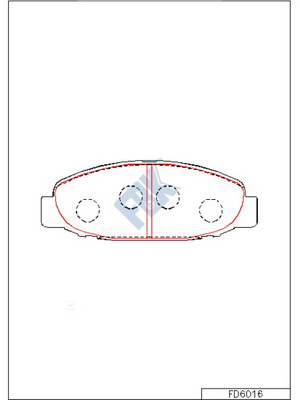 Set placute frana,frana disc FD6016 FBK