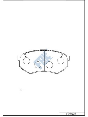 Set placute frana,frana disc FD6033 FBK
