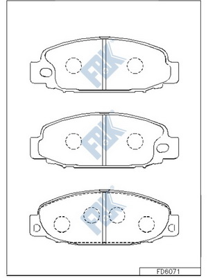 Set placute frana,frana disc FD6071 FBK