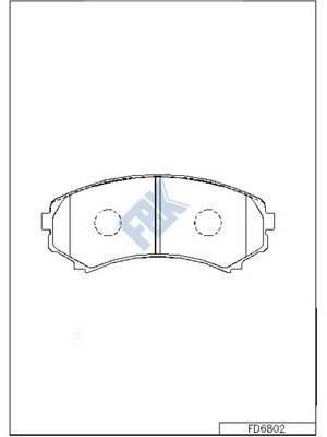 Set placute frana,frana disc FD6802 FBK