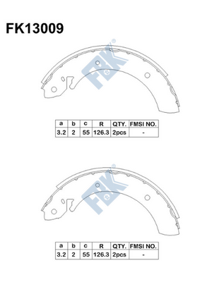 Set saboti frana FK13009 FBK