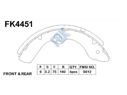 Set saboti frana FK4451 FBK