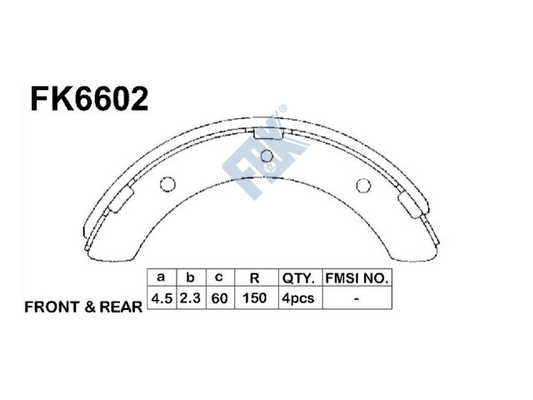 Set saboti frana FK6602 FBK
