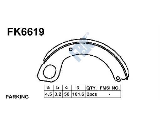 Set saboti frana FK6619 FBK