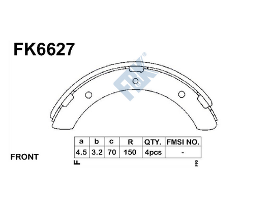 Set saboti frana FK6627 FBK