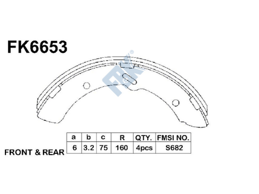 Set saboti frana FK6653 FBK