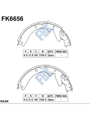 Set saboti frana FK6656 FBK