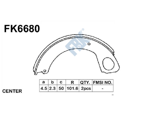 Set saboti frana FK6680 FBK
