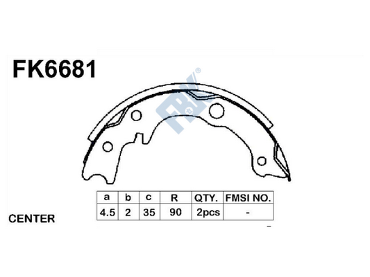 Set saboti frana FK6681 FBK